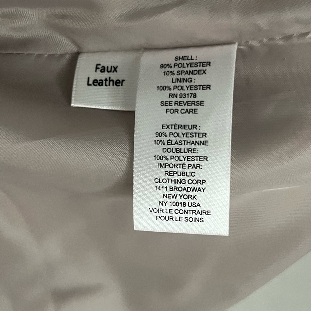 Elie Tahari Soft beige Faux suede two button notch collar Blazer jacket sz large - Picture 5 of 5
